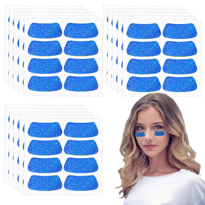 120 blue eye black stickers for football, baseball, and softball – anti-glare peel-and-stick eye strips for kids