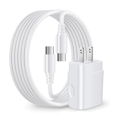 “25W USB-C super fast wall charger with 9-foot charging cable – compatible with Samsung and iPhone 15”