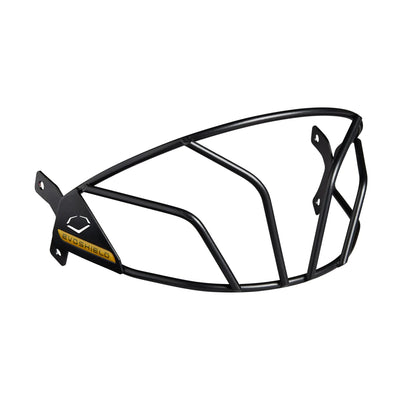 “EvoShield XVT™ softball batting helmet in black with integrated facemask – large size”
