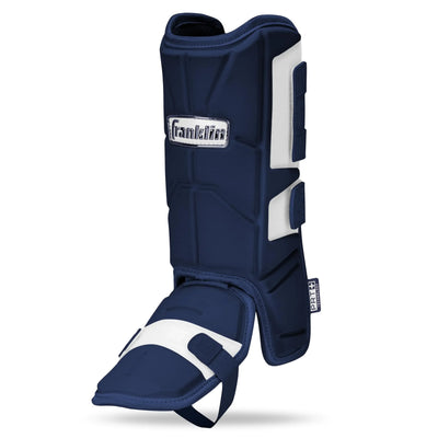 “Franklin PRT Series batting leg guard with shin, ankle and foot protection – baseball/softball gear”
