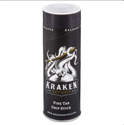 Black cylindrical container with Kraken branding and octopus design on a white background