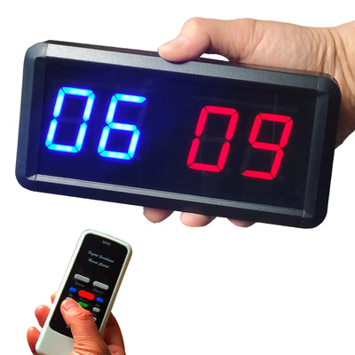 “Ledgital digital scorekeeper with remote control – LED scoreboard for basketball, ping pong, volleyball and more, scores 1 to 99”