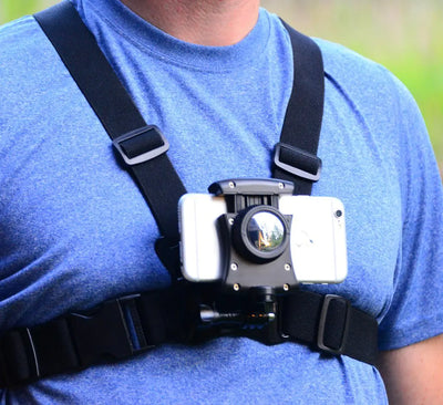 “Pixlplay universal smartphone chest mount for iPhone and Samsung – horizontal filming harness for hands-free POV recording”