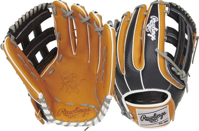 Rawlings Heart of the Hide Hypershell 12.75-inch outfield glove – left hand throw with Pro H-Web design