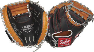 Rawlings R9 Contour 32-inch catcher’s mitt – right hand throw with closed web design for youth and teen players